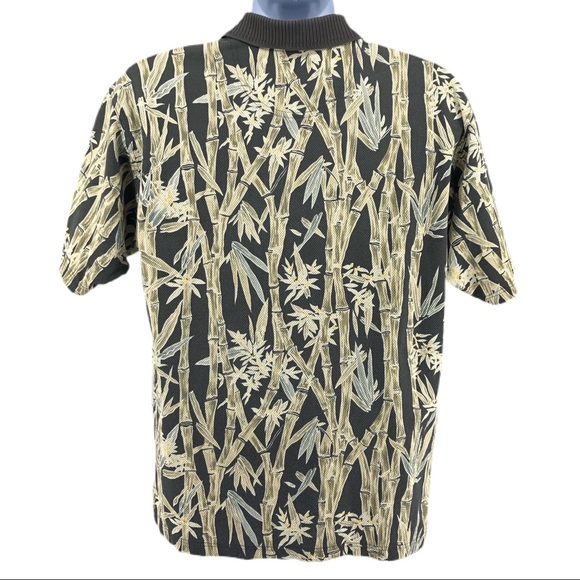 Tommy Bahama Bamboo Print Polo Shirt, Size S - Picture 3 of 6